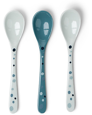 Done By Deer Set 3 Cucchiai Baby Dreamy Dots - Blu Posate