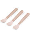 Done By Deer Set 3 Cucchiaini Foodie - Anti-Slip per Neonati - Cipria - 100% PP Alimentare Posate