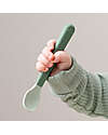 Done By Deer Set 3 Cucchiaini Foodie - Anti-Slip per Neonati - Verde - 100% PP Alimentare Posate