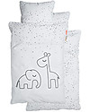 Done By Deer Set Copripiumino e Federa Dreamy Dots, Bianco - 140x100 cm - 100% Cotone Set Copripiumino