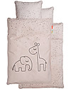 Done By Deer Set Copripiumino e Federa Dreamy Dots, Rosa Cipria - 140x100 cm - 100% Cotone Set Copripiumino