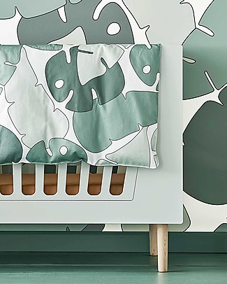 Done By Deer Set Copripiumino e Federa Grande Tiny Tropics - Junior 100 x 140 cm, Federa 40x60cm - 100% Cotone Lenzuola