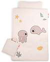 Done By Deer Set Copripiumino e Federa Jelly & Wally Powder - 140x100 cm - 100% Cotone Set Copripiumino