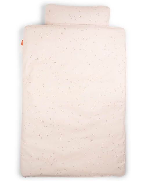 Done By Deer Set Copripiumino e Federa Jelly & Wally Powder - 140x100 cm - 100% Cotone Set Copripiumino