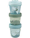 Done By Deer Set di 3 Contenitori Baby Food - Croco - Verde  Porta Merenda