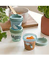 Done By Deer Set di 3 Contenitori Baby Food - Croco - Verde  Porta Merenda