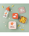 Done By Deer Set di 3 Contenitori Merenda - Happy Clouds - Cipria
 Porta Merenda