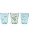 Done By Deer Set di 3 Mini Bicchieri Yummy - Happy Clouds - Verde
 Bicchieri