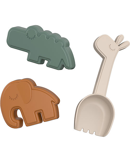 Done By Deer Set Giocattoli per Sabbia - 3 pezzi - Deer Friends Multicolor Giochi da Spiaggia