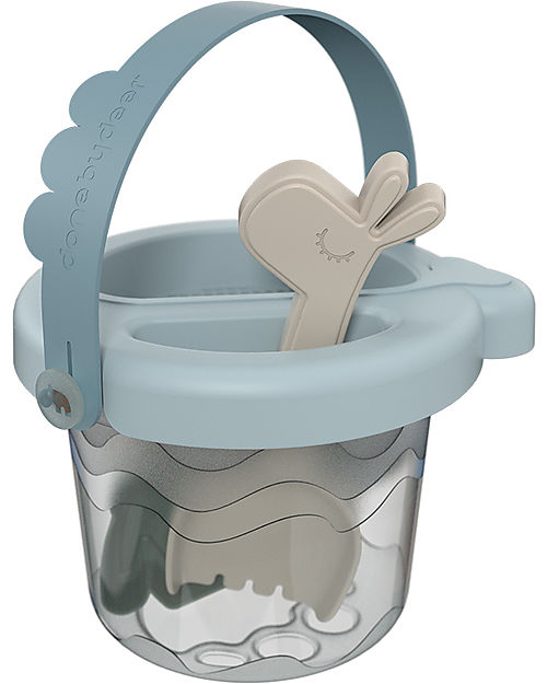 Done By Deer Set Giocattoli per Sabbia - 5 pezzi - Deer Friends Blu/Multicolor Giochi da Spiaggia
