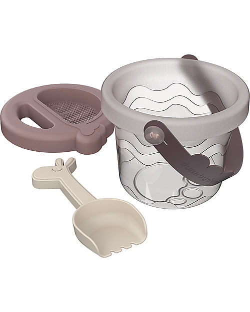 Done By Deer Set Giocattoli per Sabbia - 5 pezzi - Deer Friends Powder/Multicolor Giochi da Spiaggia