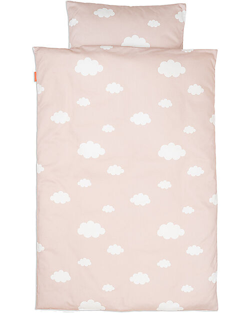 Done By Deer Set Letto Baby - Federa e Copripiumino - 70x100 cm - 100% Cotone - Cipria - Elphee - Set Copripiumino