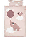 Done By Deer Set Letto Baby - Federa e Copripiumino - 70x100 cm - 100% Cotone - Cipria - Elphee - Set Copripiumino