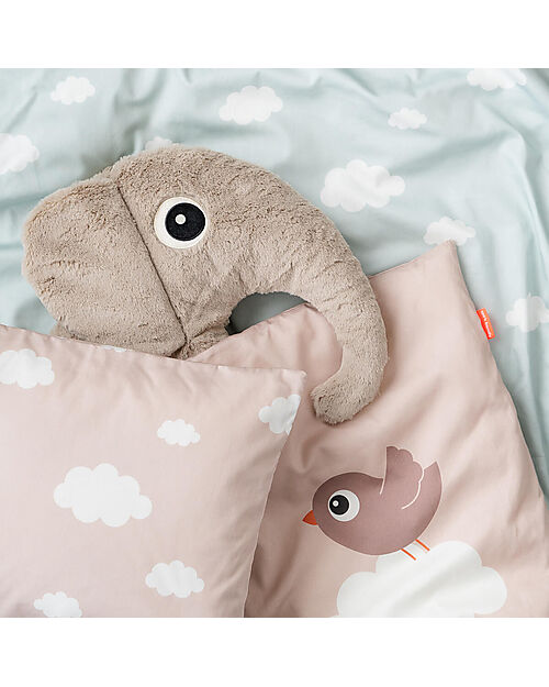 Done By Deer Set Letto Baby - Federa e Copripiumino - 70x100 cm - 100% Cotone - Cipria - Elphee - Set Copripiumino