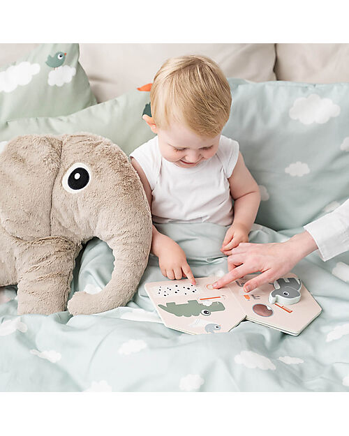 Done By Deer Set Letto Junior - Federa e Copripiumino - 100x140 cm - 100% Cotone - Blu - Elphee Set Copripiumino