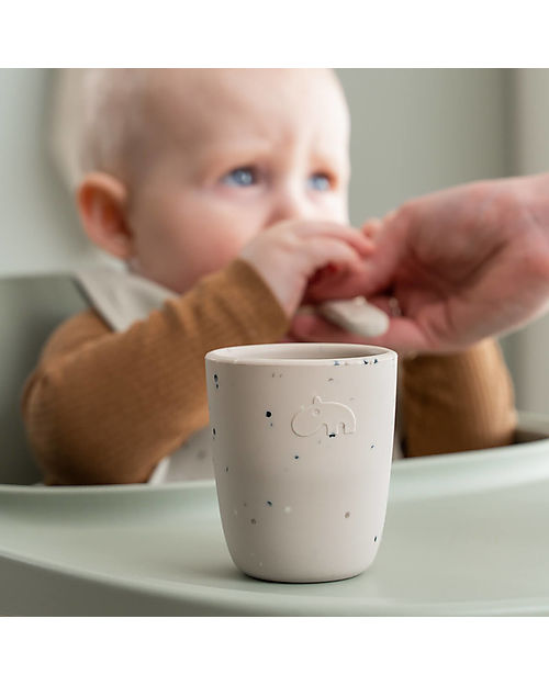 Done By Deer Set Pappa Birdee First Meal - 3 pezzi - Sabbia - in Silicone Set Pappa