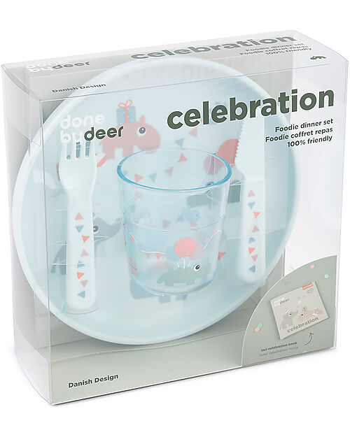 Done By Deer Set Pappa Foodie - Celebration - Azzurro Set Pappa