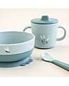 Done By Deer Set Pappa Foodie - Ciotola Tazza e Cucchiaio - Elphee - Blu - 100% PP Alimentare Set Pappa