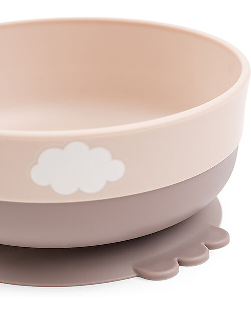 Done By Deer Set Pappa Foodie - Ciotola Tazza e Cucchiaio - Happy Clouds - Rosa Cipria - 100% PP Alimentare Set Pappa