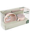 Done By Deer Set Pappa Foodie - Ciotola Tazza e Cucchiaio - Happy Clouds - Rosa Cipria - 100% PP Alimentare Set Pappa