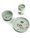 Done By Deer Set Pappa Foodie - Piatto Ciotola e Tazza di Apprendimento - Tiny Trails - Verde - 100% PP Alimentare Set Pappa