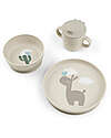 Done By Deer Set Pappa Foodie - Piatto Ciotola e Tazza - Lalee - Sabbia - 100% PP Alimentare Set Pappa