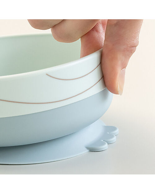 Done By Deer Set Pappa Foodie - Piatto Ciotola e Tazza - Wally - Blu - 100% PP Alimentare Set Pappa