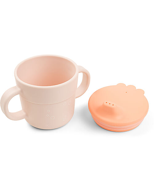 Done By Deer Set Pappa Foodie - Piatto Ciotola e Tazza - Wally - Rosa Cipria - 100% PP Alimentare Set Pappa