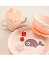 Done By Deer Set Pappa Foodie - Piatto Ciotola e Tazza - Wally - Rosa Cipria - 100% PP Alimentare Set Pappa