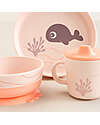 Done By Deer Set Pappa Foodie - Piatto Ciotola e Tazza - Wally - Rosa Cipria - 100% PP Alimentare Set Pappa