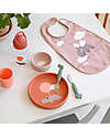 Done By Deer Set Pappa in Silicone Alimentare - Piatto Ciotola e Tazza - Happy Clouds - Papaya Set Pappa