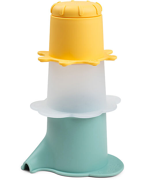 Done By Deer Set per Giochi Con Acqua - Elphee - 3 Pezzi - Impilabili - 12m+ Giochi da Spiaggia