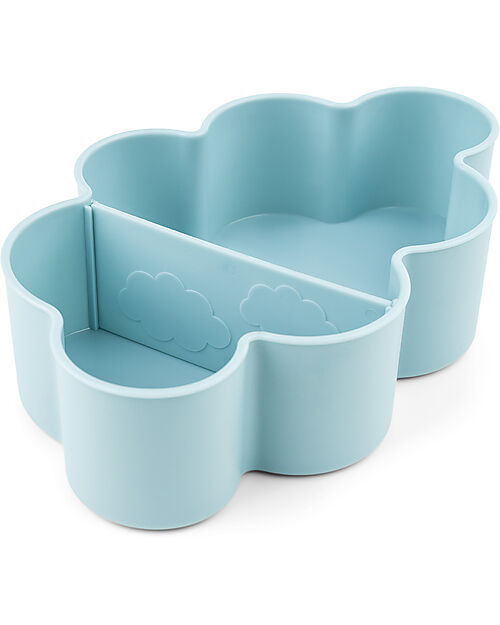 Done By Deer Set Porta Merenda Box Portapranzo e Cannuccia - Blu - Perfetto per Asilo e Gite Fuori Porta Set Pappa