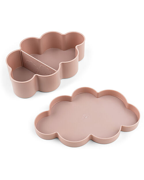 Done By Deer Set Porta Merenda Box Portapranzo e Cannuccia - Cipria - Perfetto per Asilo e Gite Fuori Porta Set Pappa