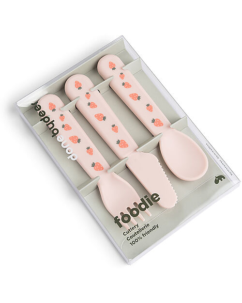 Done By Deer Set Posate da Apprendimento - Tiny Farm - Cipria Posate