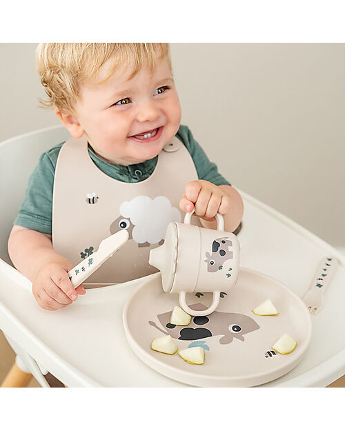 Done By Deer Set Posate da Apprendimento - Tiny Farm - Sabbia Posate