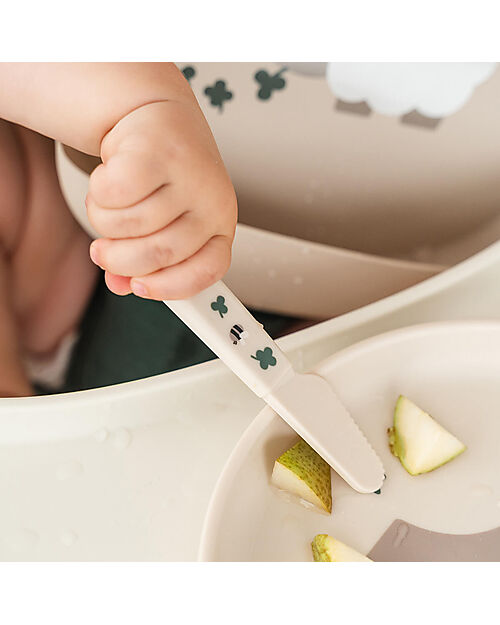 Done By Deer Set Posate da Apprendimento - Tiny Farm - Sabbia Posate