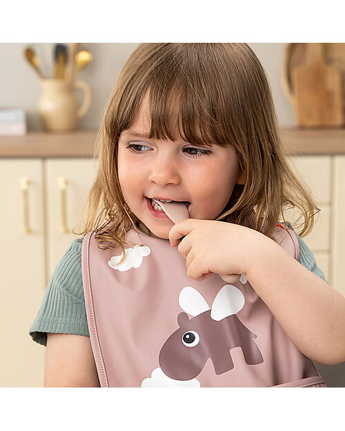 Done By Deer Set Posate Foodie - Happy Dots Cipria - 100% PP Alimentare Posate