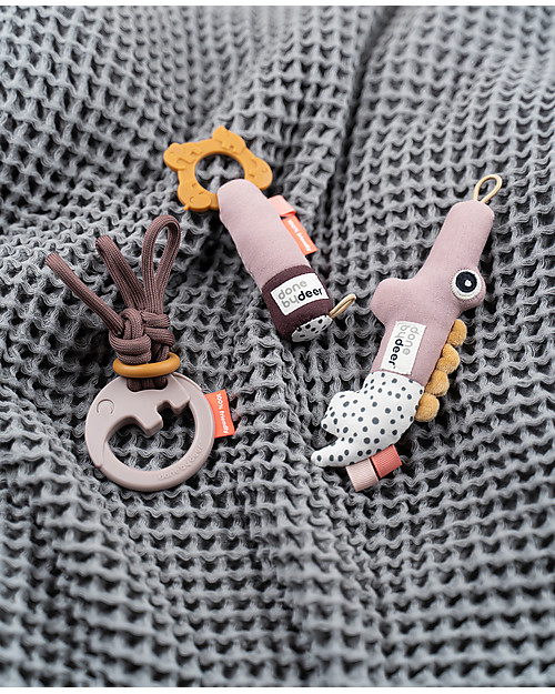 Done By Deer Set Regalo 3 Giochi Multisensoriali e Attività - Rosa Cipria Giochi per Neonati_