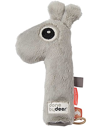 Done By Deer Sonaglio Raffi Squeaker, Grigio Sonagli