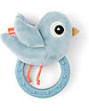 Done By Deer Sonaglio Sensoriale con Massaggiagengive - 11 x 9,5 x 3,5 cm - Birdee - Azzurro - 0+ Sonagli