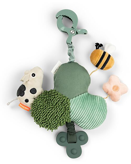 Done By Deer Specchio Gioco Attività Multisensoriali con Clip - Tiny Farm - Verde - 0+ Giochi per Neonati_