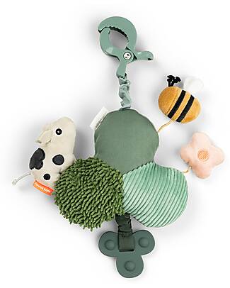 Done By Deer Specchio Gioco Attività Multisensoriali con Clip - Tiny Farm - Verde - 0+ Giochi per Neonati_