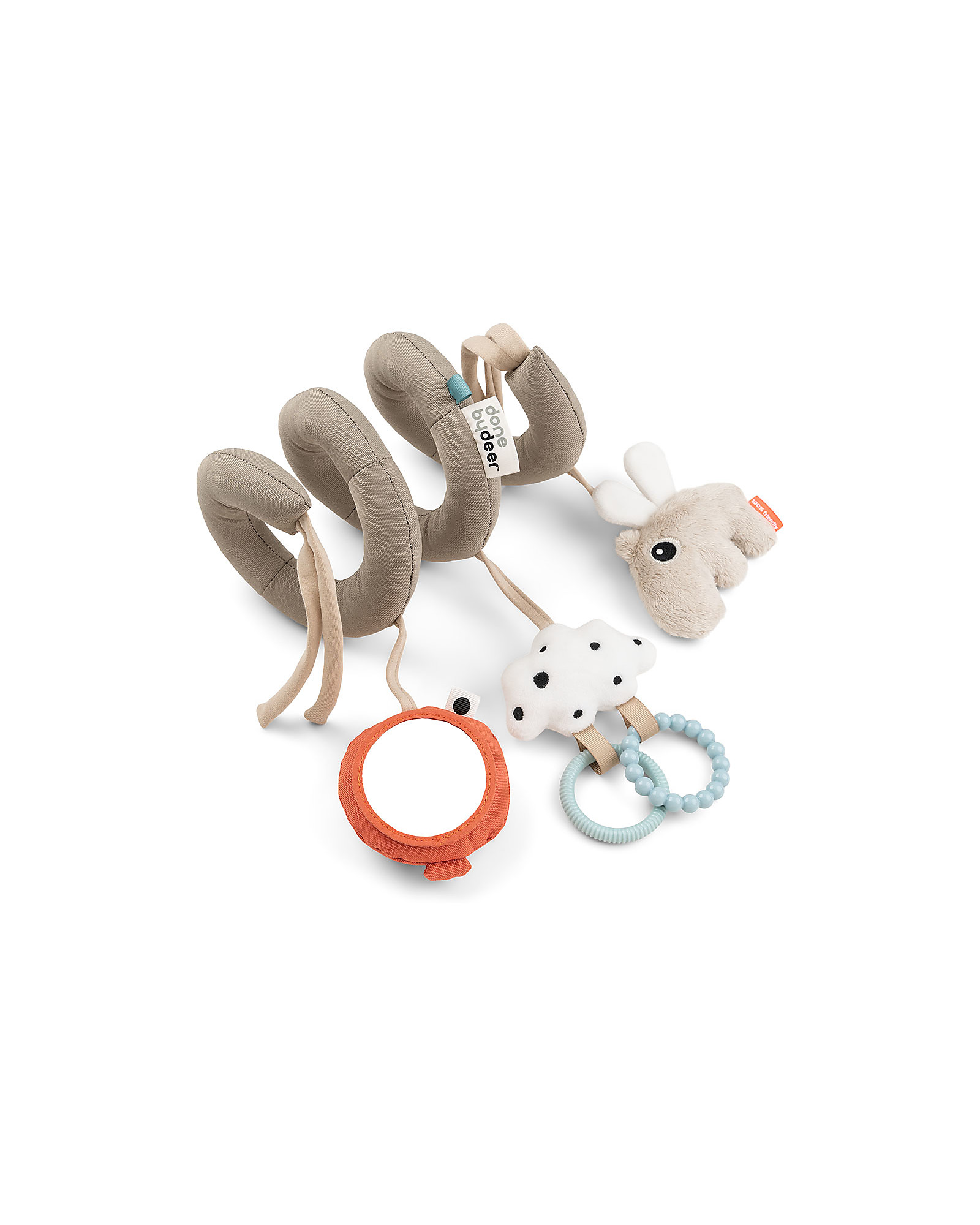 Spirale Di Attività Procione Doudou Et Compagnie, Giocattolo Bebè Multimateriale, Lavabile A 30° - 2