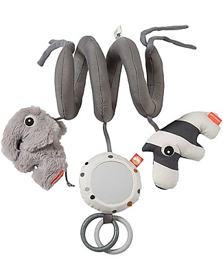 Done By Deer Spirale Attività Multisensoriale Grigio con Massaggiagengive - Dalla Nascita Palestrine