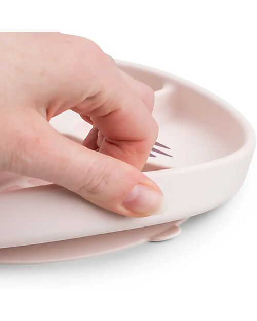 Done By Deer Stick&Stay Piatto con Scomparti - Playground - Cipria - 100% Silicone Piatti e Scodelle