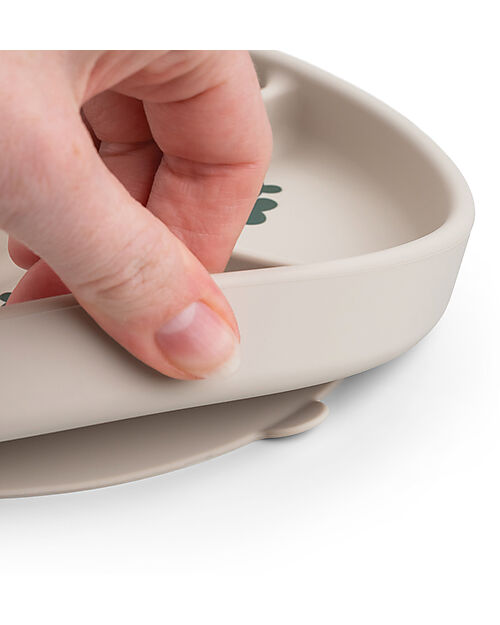 Done By Deer Stick&Stay Piatto con Scomparti - Tiny Farm - Sabbia Piatti e Scodelle