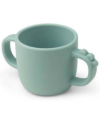 Done By Deer Tazza con 2 Manici in Silicone Alimentare -Peekaboo -Croco - Blu - 170 ml Set Pappa
