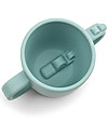 Done By Deer Tazza con 2  Manici in Silicone Alimentare -Peekaboo  -Croco - Blu - 170 ml Tazze