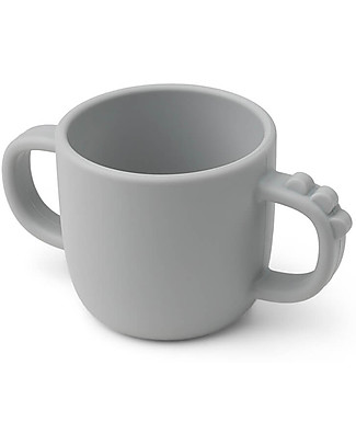 Done By Deer Tazza con 2 Manici in Silicone Alimentare- Peekaboo - Croco - Grigio - 170 ml Set Pappa